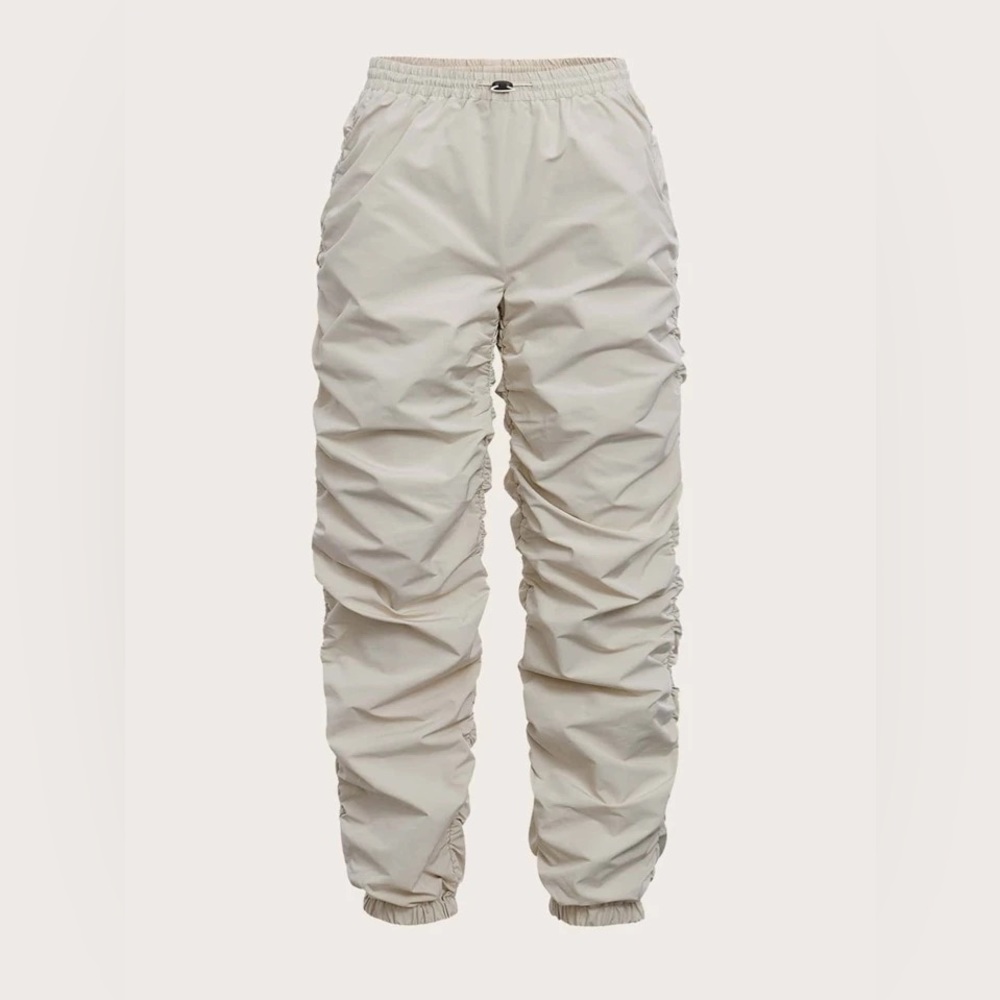 Elastic Waist Ruched Pants                          Color: Khaki